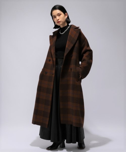 HARE（ハレ） チェスターコート M ブラウン レディース : ZOZOTOWN