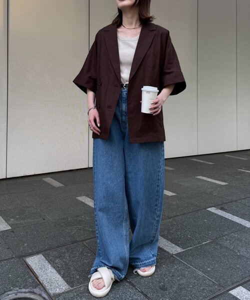 CIAOPANIC TYPY テックリネン半袖シャツジャケット 販売後即完売！】パルクロ限定(PONてら企画)テックリネン半袖