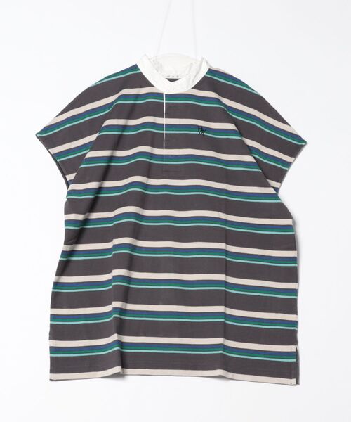 tシャツ 30／2天竺ボーダーチュニックカットソー レディース