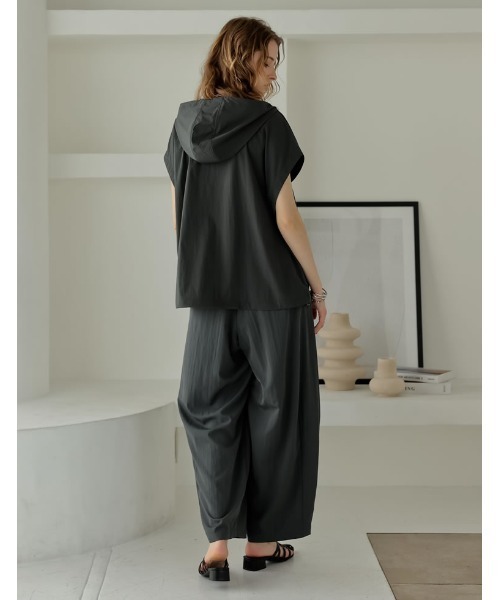 Mystrada レースサスペンダー付きフレアパンツ Mystrada（マイ