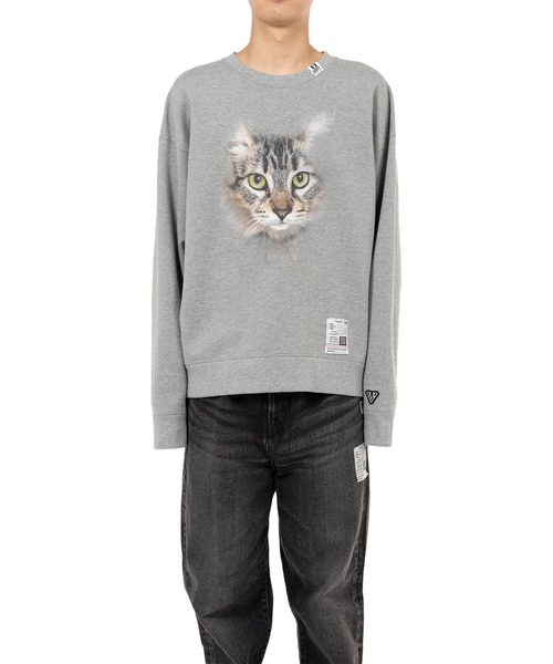 main story トレーナー MAISON MIHARA YASUHIRO トレーナー スウェット Cat Printed