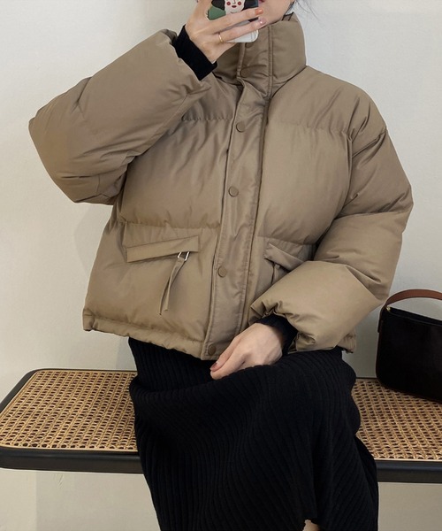 「aimoha」 ブルゾン SMALL ベージュ レディース_画像8