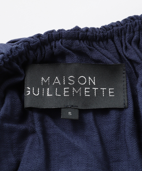 ブラウス シャツ MAISON GUILLEMETTE/メゾンギヨメット CROP BL ブラウス LEACROP レディース MAISON GUILLEMETTE/メゾンギヨメット CROP BL ブラウス LEACROP