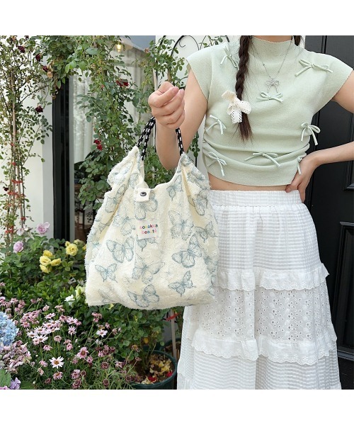 トートバッグ レース刺繍 ハンドバッグ レディース : ZOZOTOWN