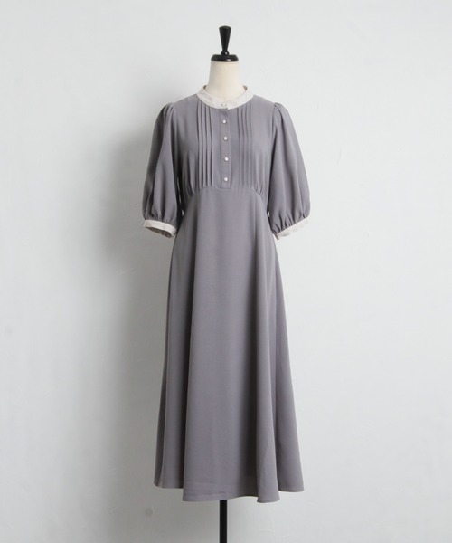 「tocco closet」 半袖ワンピース M ライトベージュ レディース_画像2