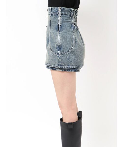 dazzlin ジーンズ デニム デニムパンツ コルセットデニムミニ