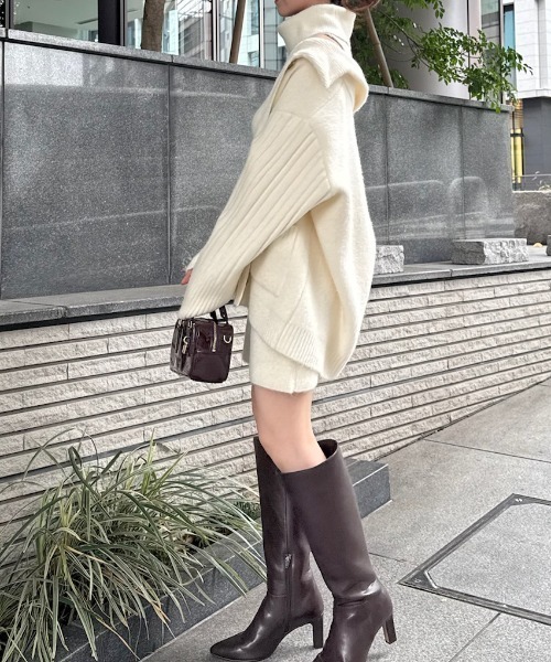 SNIDEL（スナイデル） カーディガン ステンカラーニットジャケット