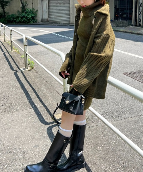 SNIDEL（スナイデル） カーディガン ステンカラーニットジャケット