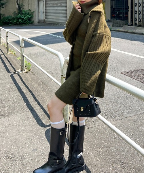 SNIDEL（スナイデル） カーディガン ステンカラーニットジャケット