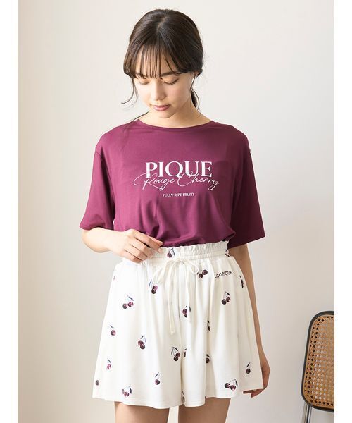 gelato pique チェリー パジャマ ルームウェア gelato pique パジャマ ルームウェア 「接触冷感」チェリー柄