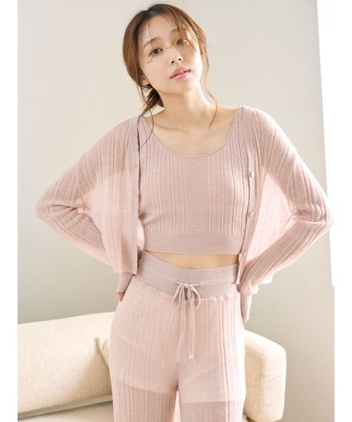 SNIDEL HOME パジャマ ルームウェア シアーロングパンツ レディース