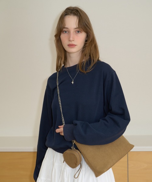 トレーナー スウェット embroidery loose sweat tops / エンブロイダリールーズスウェットトップス レディース