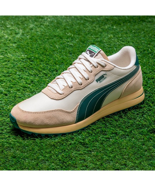 ゴルフ用シューズ PUMAホワイト/グリーン プーマ（PUMA）（メンズ）ゴルフシューズ イノベートスポーツディスク