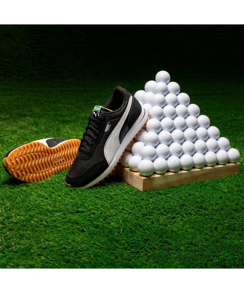 新品　プーマ　ゴルフシューズ　27.5 ゴルフシューズ フュージョングリップ6 ディスク SLATE GRAY×FLURO