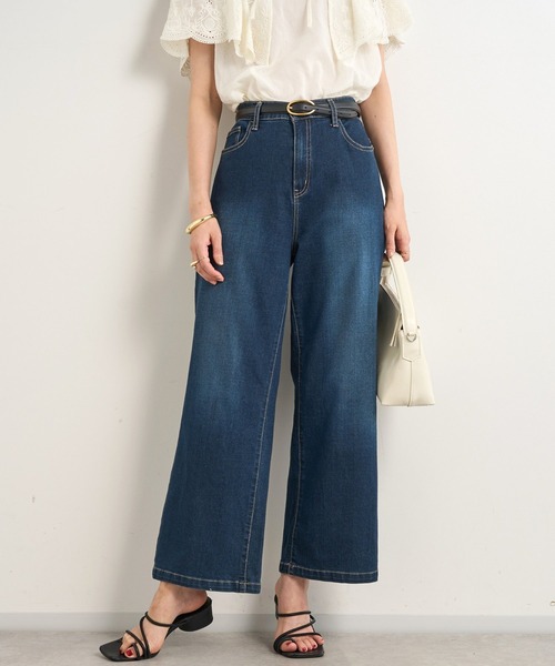 「un dix cors」 加工デニムパンツ L ブラック レディース