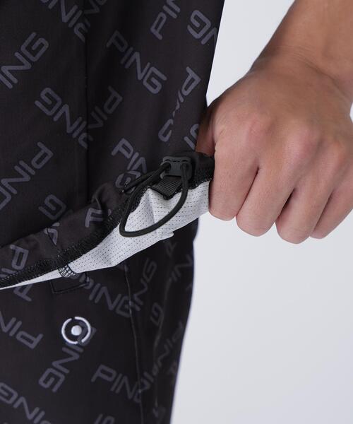 PING（ピン） シャツ 「PING APPAREL」ドットメッシュハーフジップ