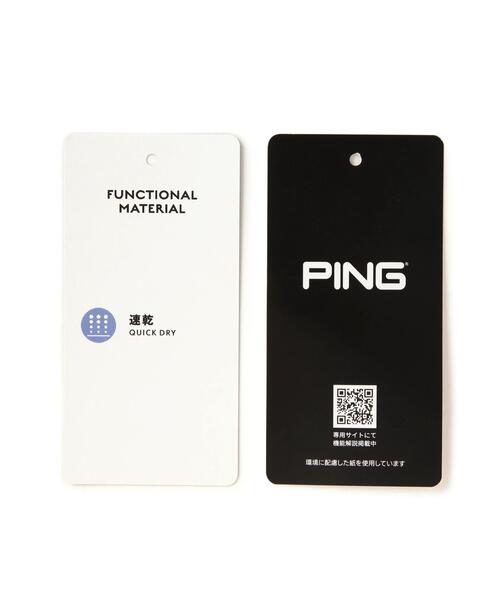 PING（ピン） シャツ 「PING APPAREL」ドットメッシュハーフジップ