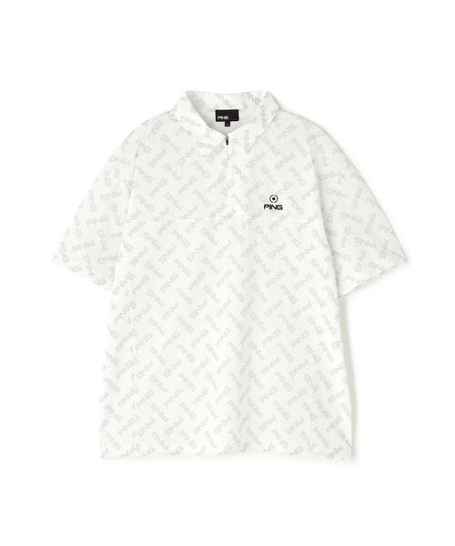 PING（ピン） シャツ 「PING APPAREL」ドットメッシュハーフジップ