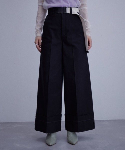「ADAM ET ROPE'」 チノパンツ 36 キャメル レディース