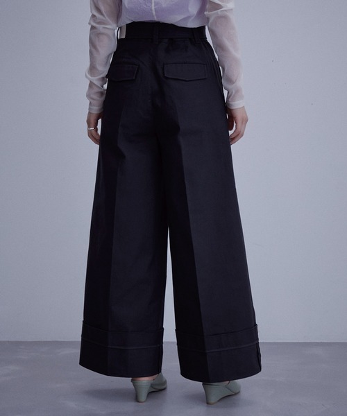 「ADAM ET ROPE'」 チノパンツ 36 キャメル レディース