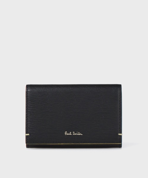 Paul Smith 名刺入れ 黒/黄色 Paul Smith（ポール・スミス） 【名入れ】ポールスミス 名刺入れ