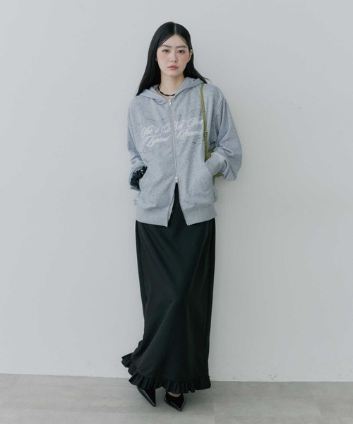 thinkto スカート 「thinkto」フロントポケットフリルスカート