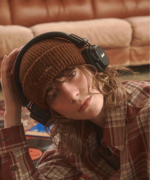 happy99 beanie ビーニー Zooodle ニット帽 ニットキャップ Logo stitch beanie - ロゴステッチ