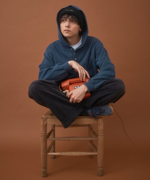 Zooodle ニット帽 ニットキャップ Logo stitch beanie - ロゴステッチ