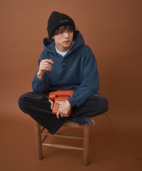 Zooodle ニット帽 ニットキャップ Logo stitch beanie - ロゴステッチ