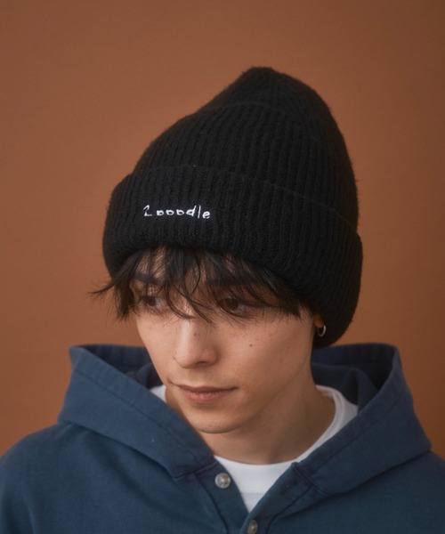 Zooodle ニット帽 ニットキャップ Logo stitch beanie - ロゴステッチ