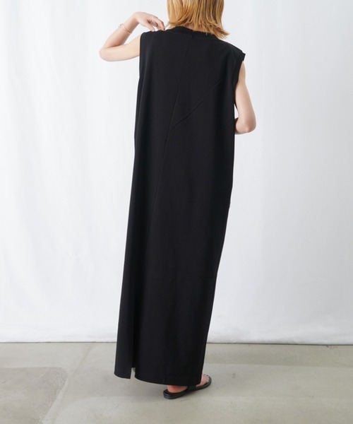 「LUCA/LADY LUCK LUCA」 ノースリーブワンピース FREE ブラウン レディース_画像3