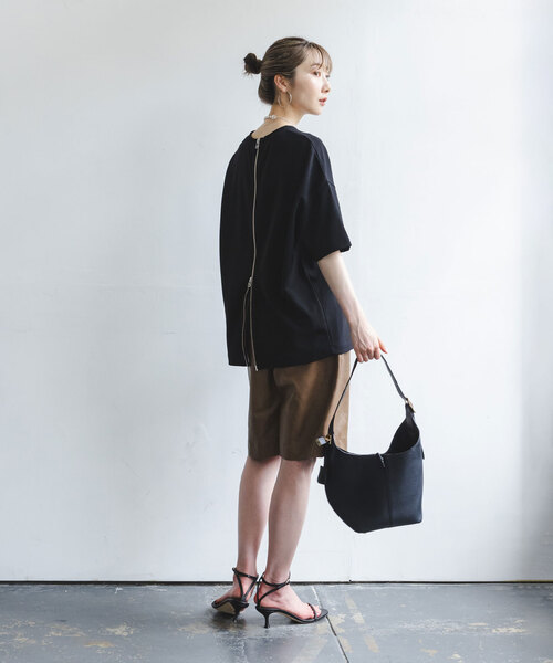 「NOBLE」 半袖カットソー FREE ブラック レディース_画像5