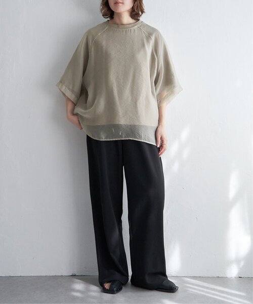 「notch.」 半袖Tシャツ M ベージュ レディース_画像3