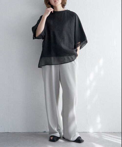 「notch.」 半袖Tシャツ M ベージュ レディース_画像8