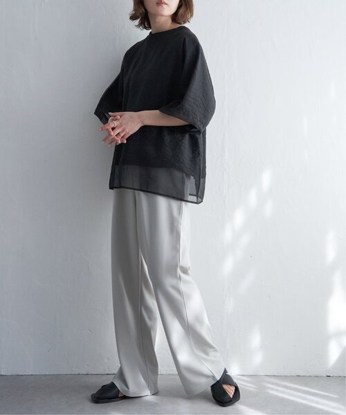 「notch.」 半袖Tシャツ M ベージュ レディース_画像9