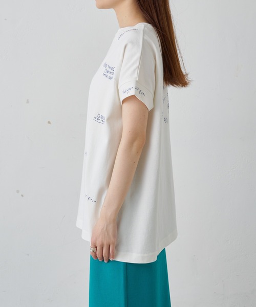 「PUAL CE CIN」 半袖Tシャツ FREE グレー レディース_画像3