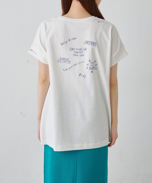 「PUAL CE CIN」 半袖Tシャツ FREE グレー レディース_画像4