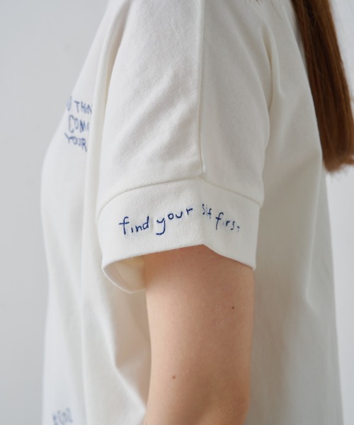 「PUAL CE CIN」 半袖Tシャツ FREE グレー レディース_画像9