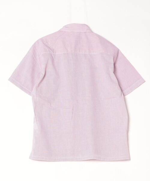 「PARROTT CANVAS」 半袖シャツ ONE SIZE ネイビー レディース_画像2