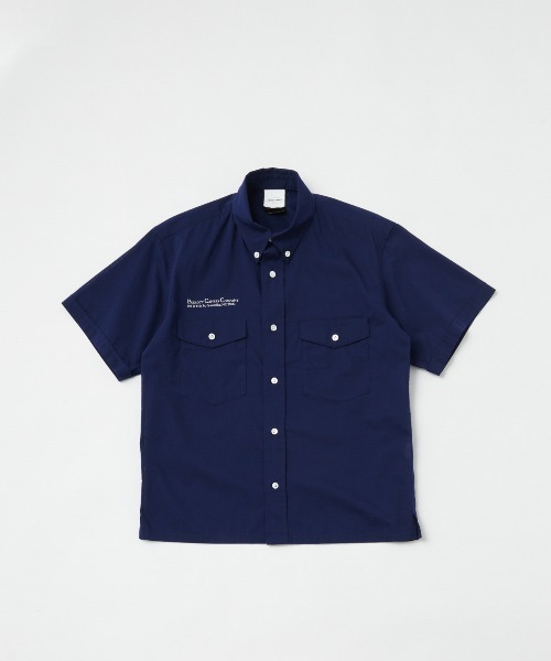 「PARROTT CANVAS」 半袖シャツ ONE SIZE ネイビー レディース_画像7