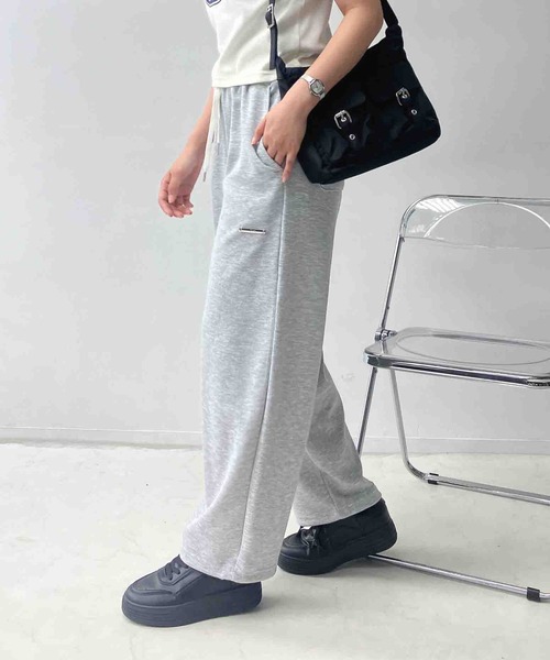 AS KNOW AS（アズノゥアズ） ワイドパンツ スウェットパンツ ジャージ