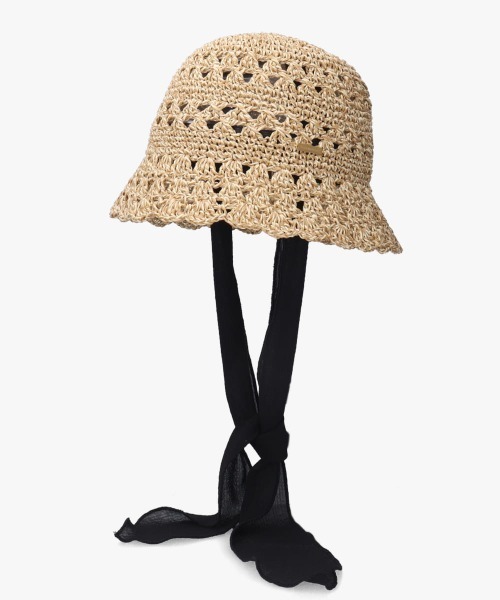 「kaorinomori」 ストローハット M/57.5cm ベージュ レディース_画像9