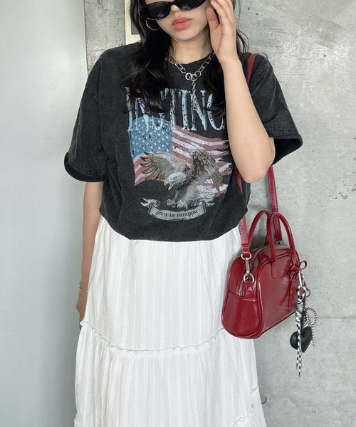 「AS KNOW AS plus」 半袖Tシャツ FREE グレー レディース_画像2