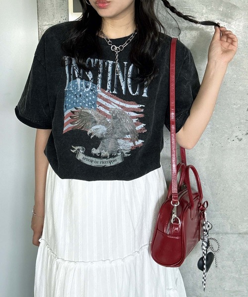 「AS KNOW AS plus」 半袖Tシャツ FREE グレー レディース_画像3