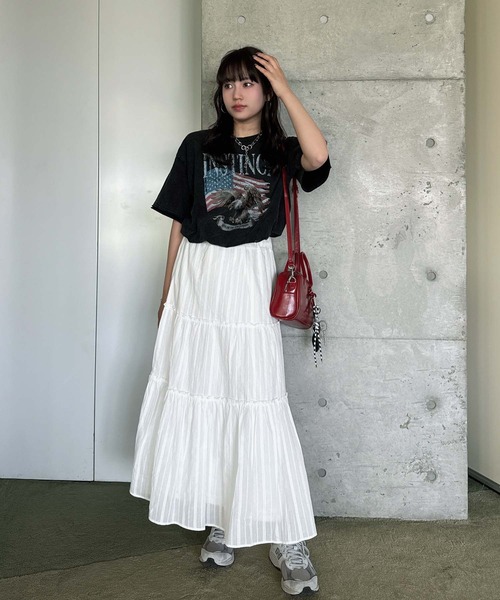 「AS KNOW AS plus」 半袖Tシャツ FREE グレー レディース_画像6