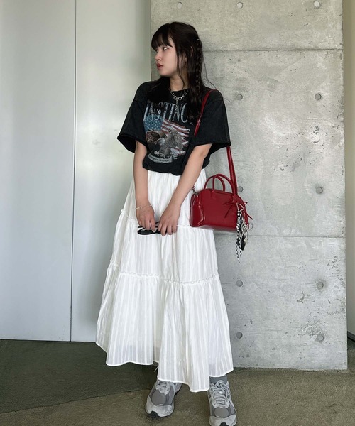 「AS KNOW AS plus」 半袖Tシャツ FREE グレー レディース_画像7