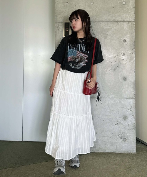 「AS KNOW AS plus」 半袖Tシャツ FREE グレー レディース_画像8