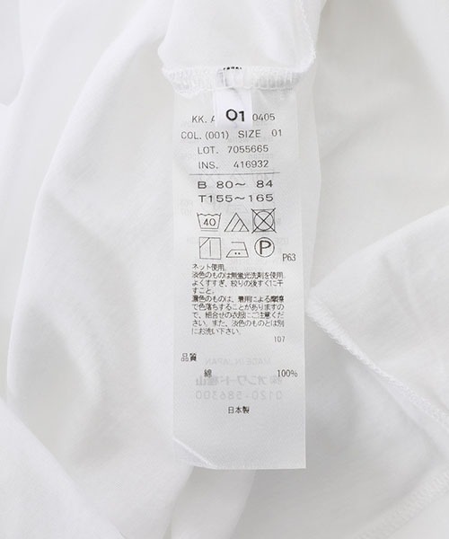 「ATON」 半袖Tシャツ 01 グレー レディース_画像4