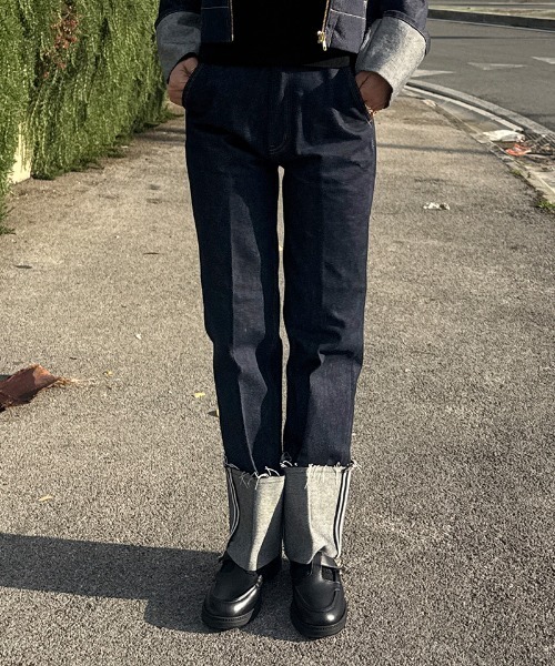 パンツ 美脚ロールアップデニムパンツ レディース : ZOZOTOWN Yahoo!店