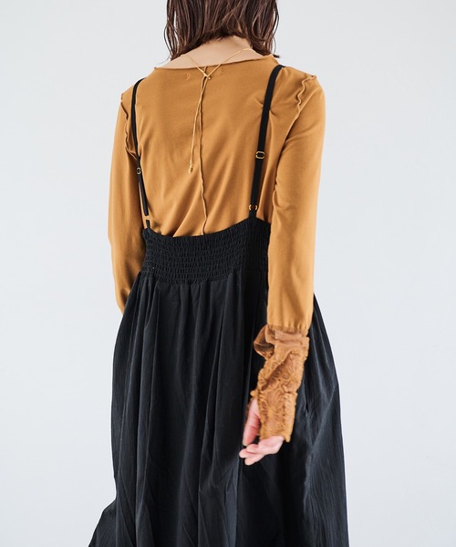 「Crisp」 キャミソールワンピース FREE アイボリー レディース_画像7